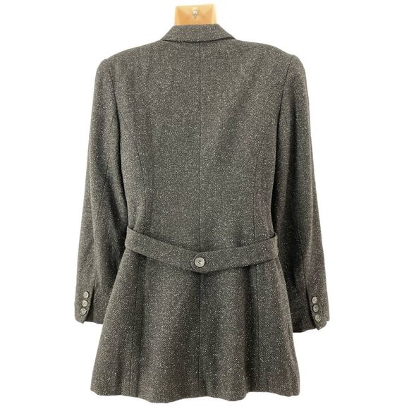 Kenar Studio Charcoal Tweed Wool Silk Blend Blazer size 6 - Picture 11 of 11